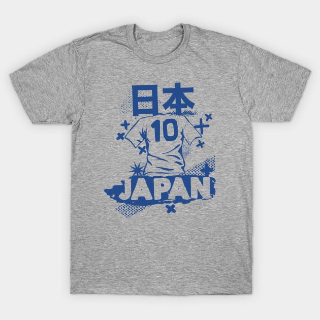 Vintage Japanese Football // Retro Grunge Japan Soccer T-Shirt by SLAG_Creative